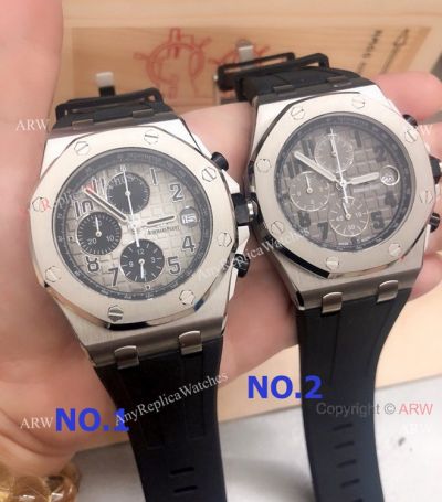 Copy Audemars Piguet Royal Oak Offshore VK Chrono Watches SS Grey Dial